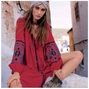 Free People In the Clear Embroidered Dress